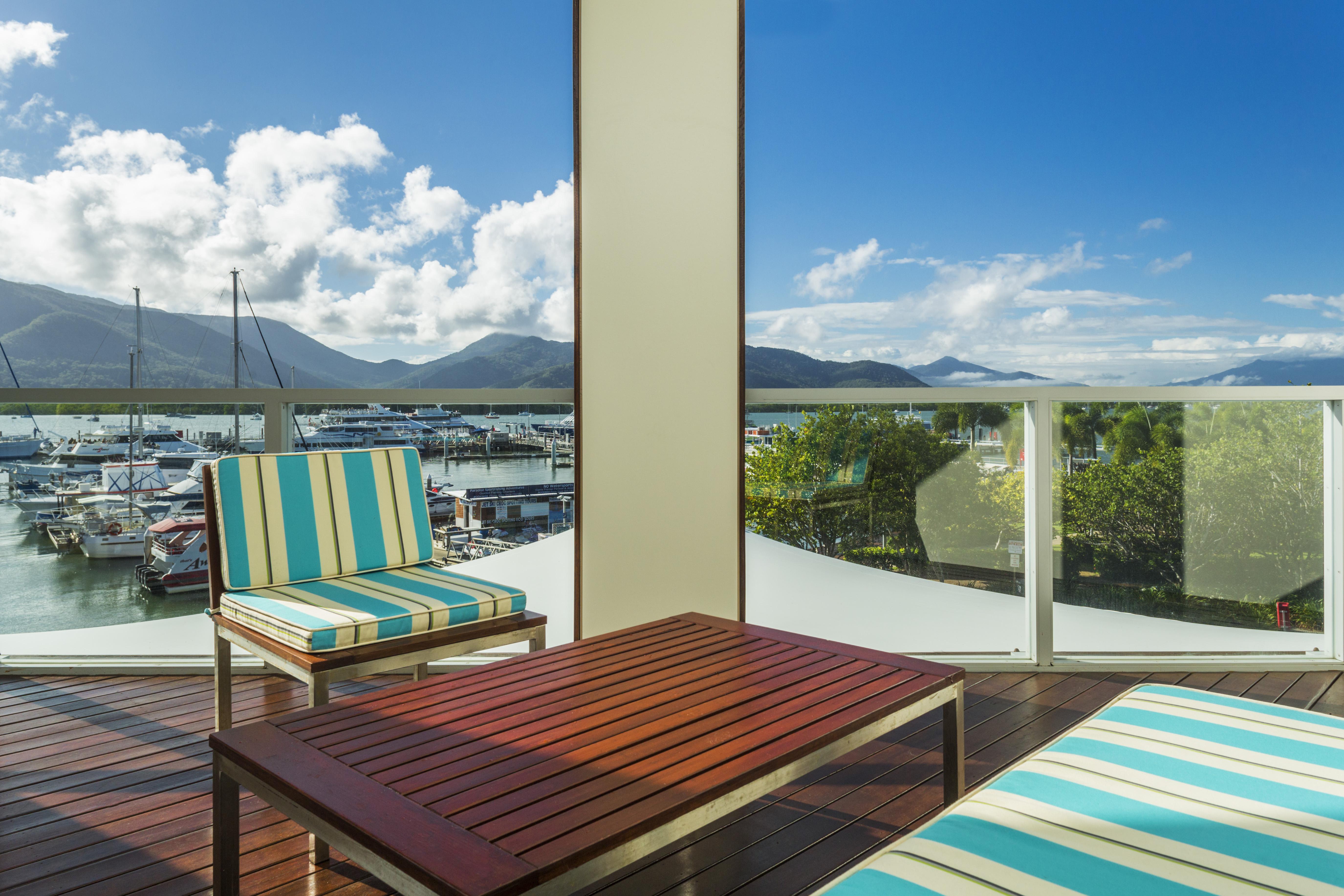 Shangri-La The Marina, Cairns Exterior photo View of the Marina from the Deck